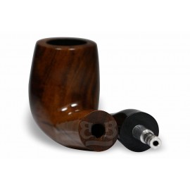 Cachimbo Bertoldi Elite Resina Natural Curvo Peça Única